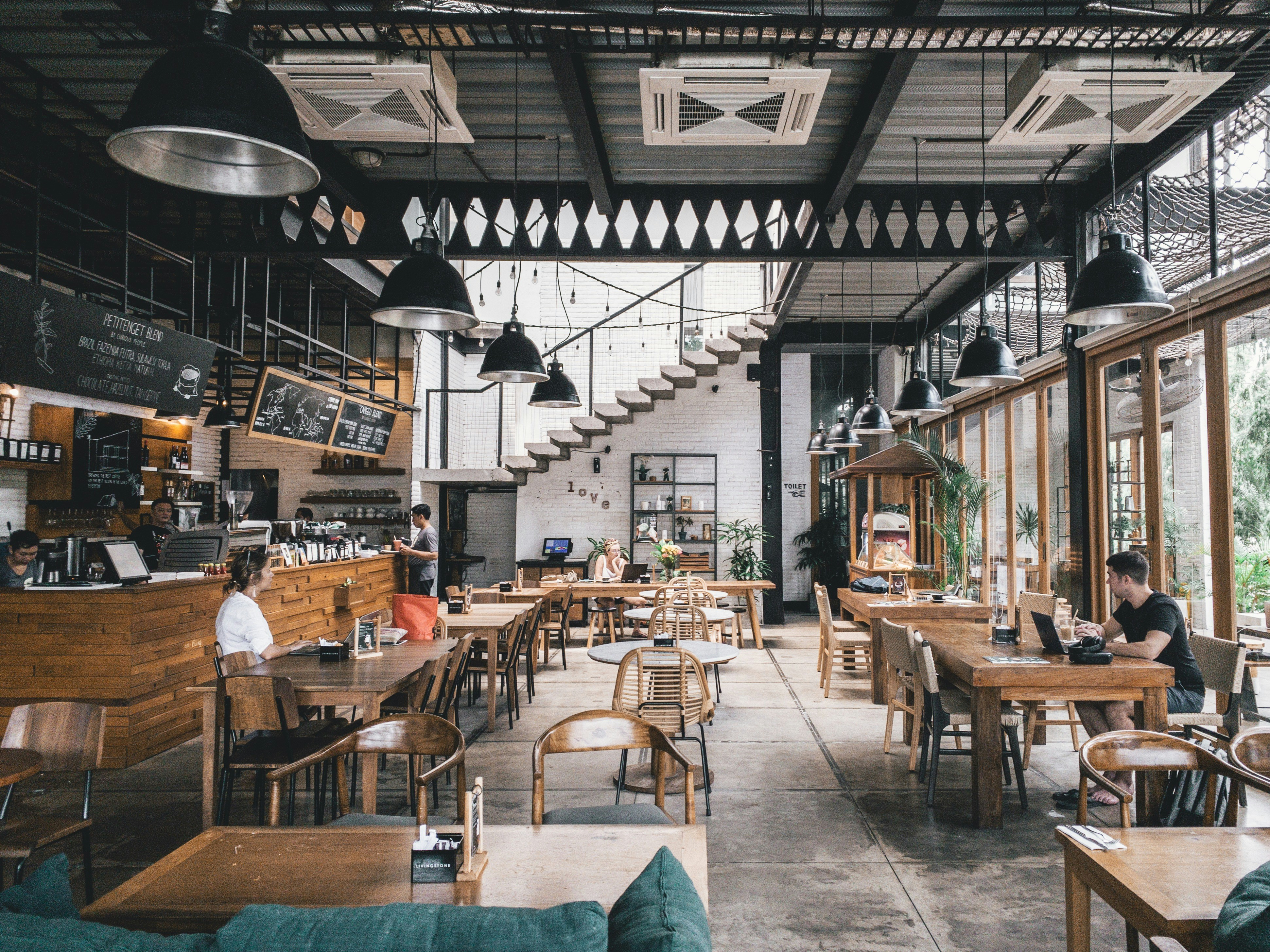 Restaurant bustling with diners